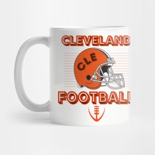 Cleveland Football Vintage Style Mug